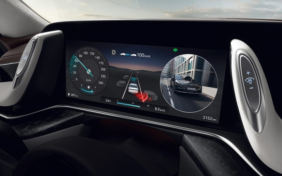Hyundai G90, СОҚЫР АЙМАҚ МОНИТОРЫ (BVM)